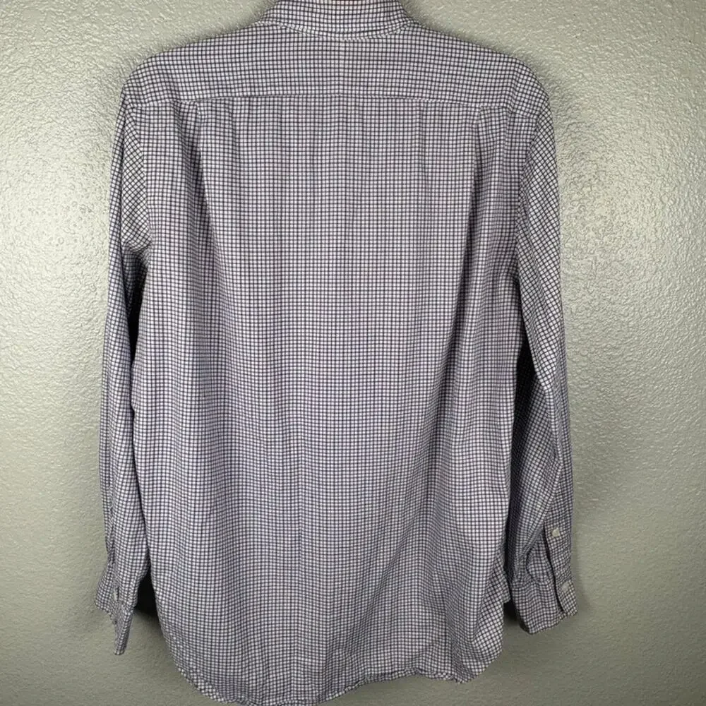 Polo Ralph Lauren Men’s Size M RL Twill Blue Purple Plaid Style Button Up Shirt